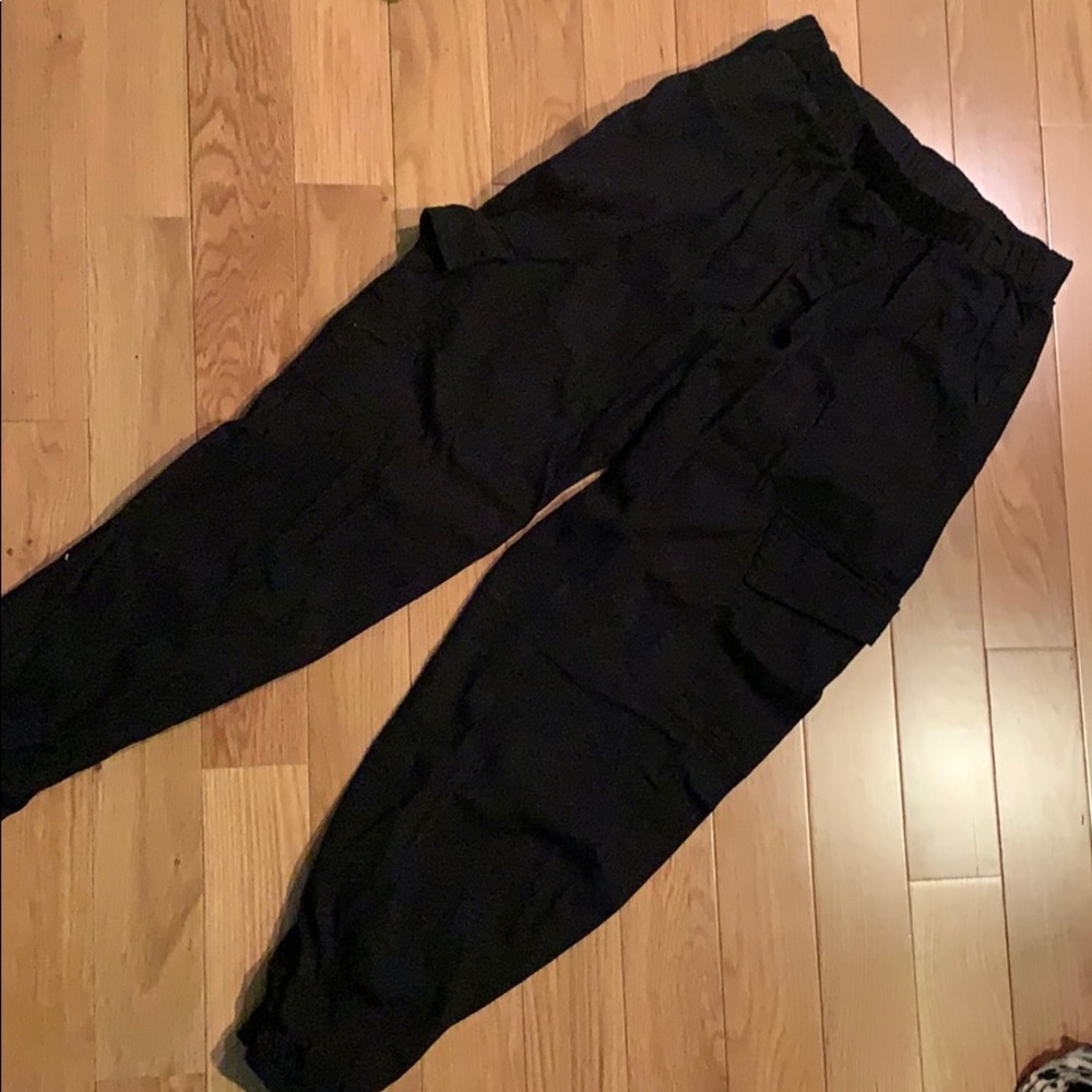 black cargo pants